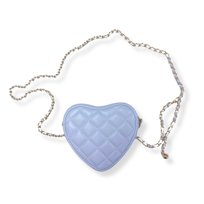 DOE A DEAR -  Quilted Leather Heart Purse