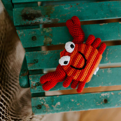 Red Crab Rattle - Ocean-Themed Baby Toy