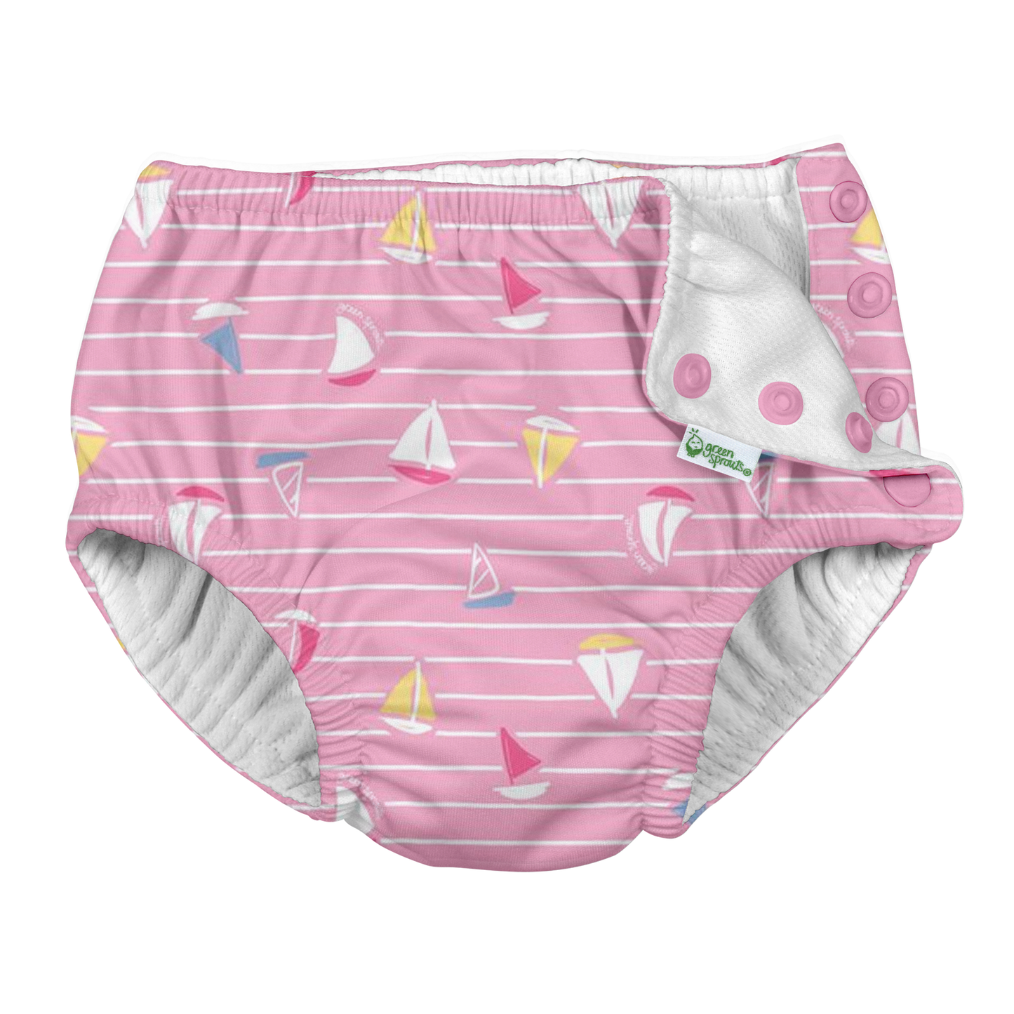 Snap Reusable Absorbent Swimsuit Diaper - Fresh Prints