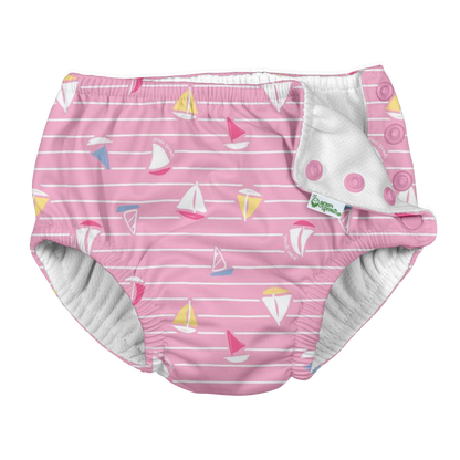 Snap Reusable Absorbent Swimsuit Diaper - Fresh Prints