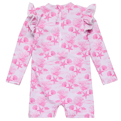 Pink Lagoon LS Sunsuit