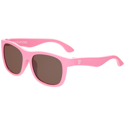 BABIATORS - Candy Pink Navigator Sunglasses with Amber Lenses