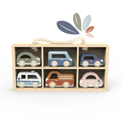 SPEEDY MONKEY - Car Display Case with 6 Vehicles