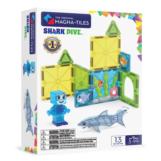 MAGNA-TILES - Shark Dive 13 Piece Set