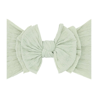 Baby Bling® Waffle FAB® textured soft nylon bow headband