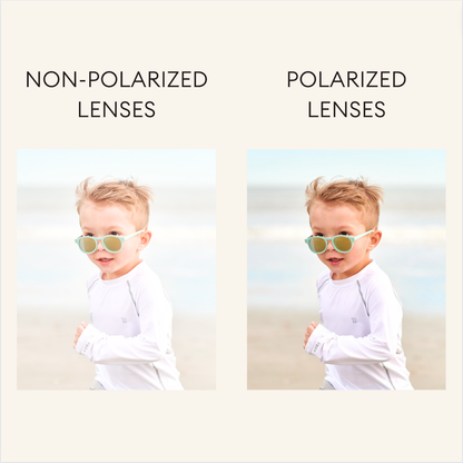 Peachy Keen Polarized Flower Sunglasses with Mirrored Lens