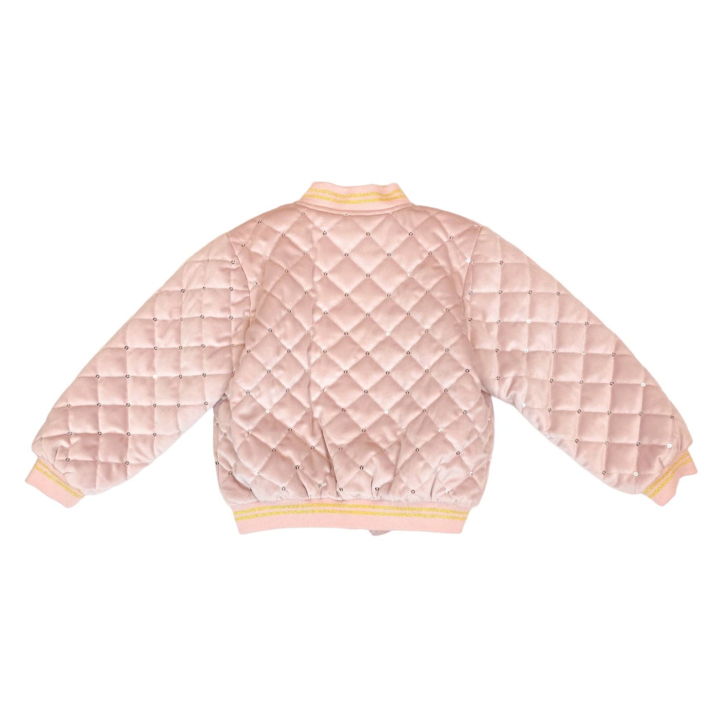 DOE A DEAR - Floral Embroidered Quilted Jacket