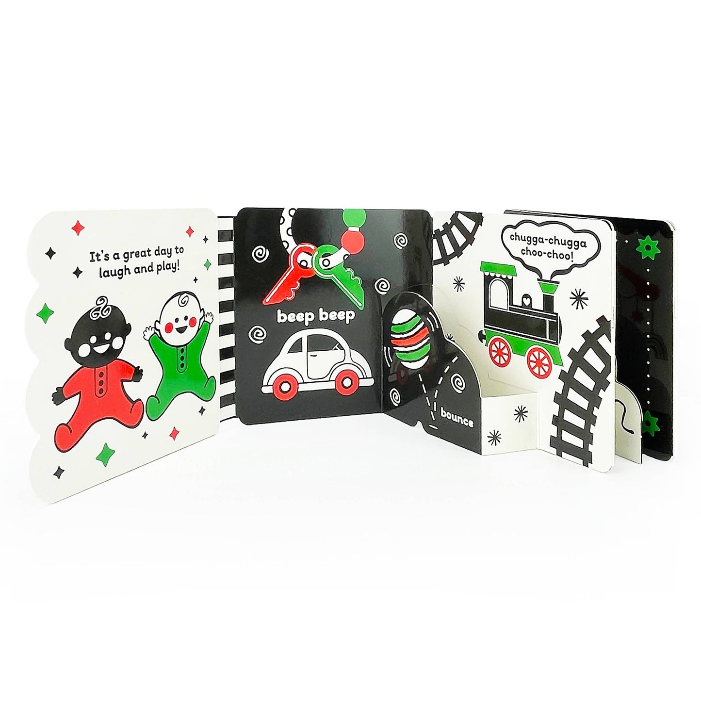 Look, Look, Baby! Playtime High Contrast Black & White Book