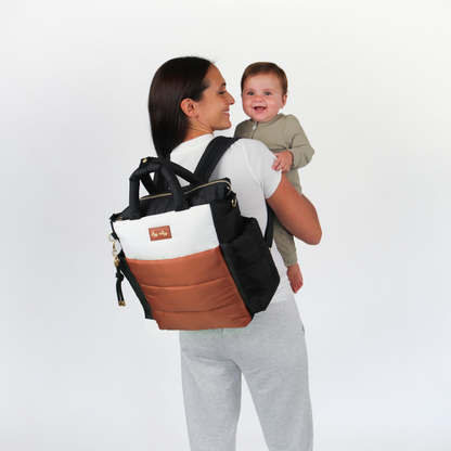 ITZY RITZY - Dream Convertible™ Coffee & Cream Diaper Bag