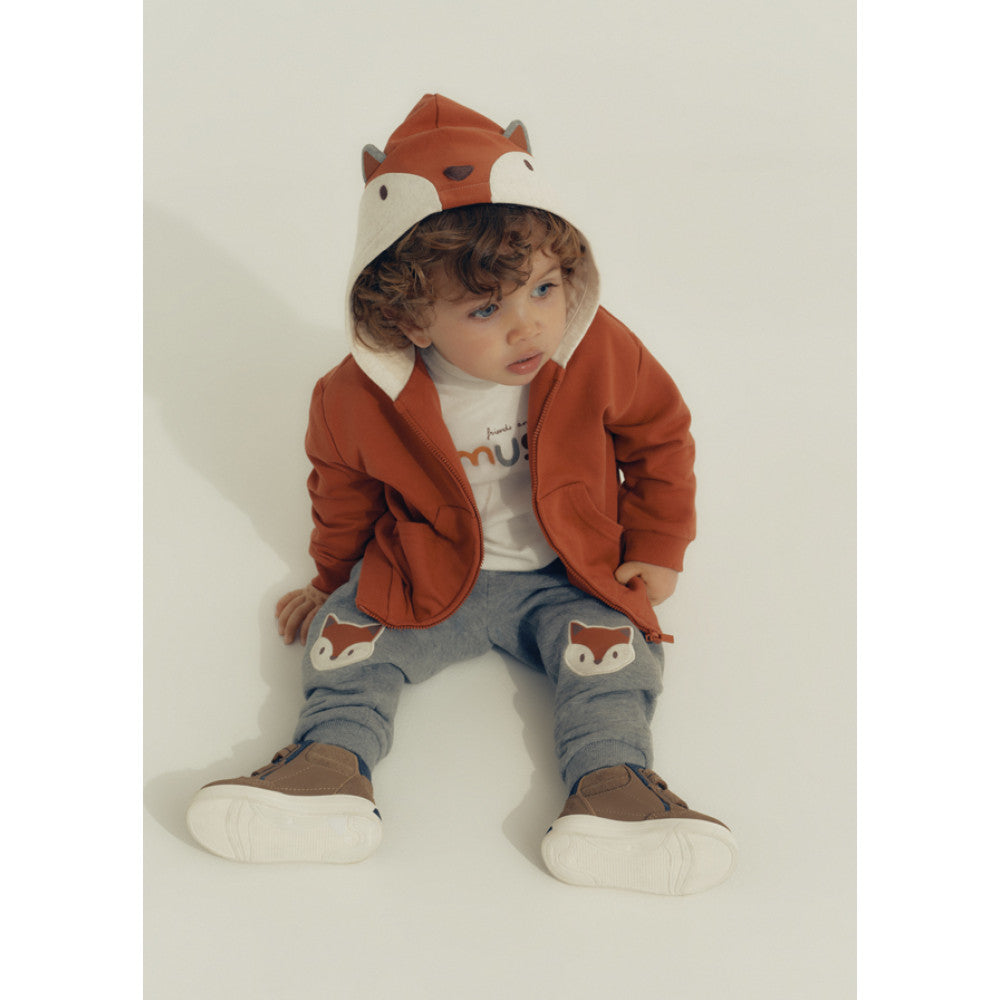 MAYORAL - 3 Piece Tracksuit w/ t-shirt - Brick Red