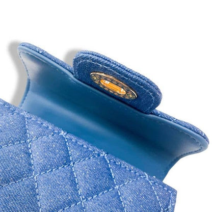 DOE A DEAR -  Sparkly Denim Quilted Purse
