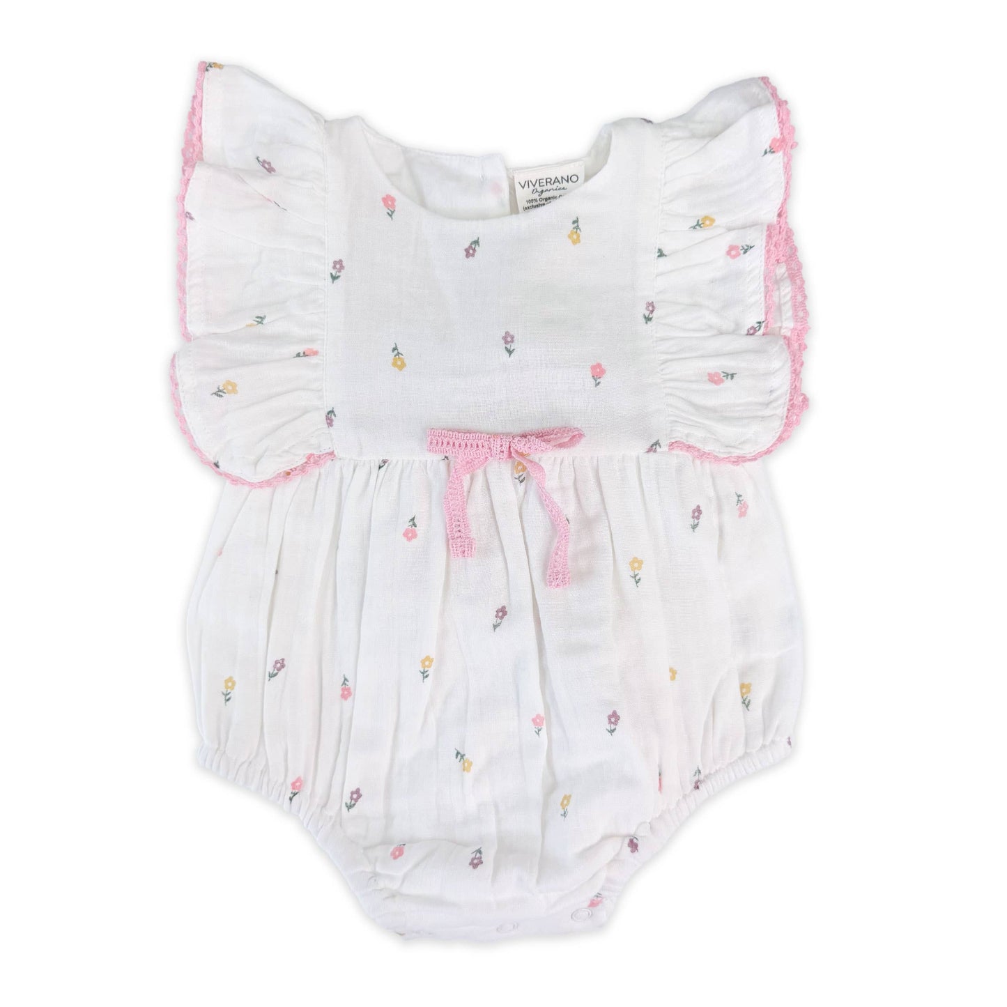 Margot Flower Baby Romper + Headband (Organic)