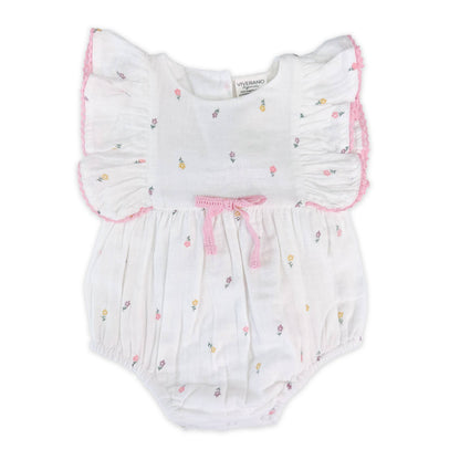 Margot Flower Baby Romper + Headband (Organic)