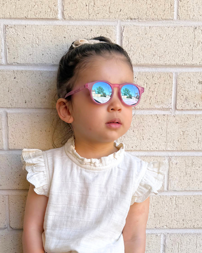 BABIATORS - Fuchsia Haze Keyhole with Purple Mirrored Lenses