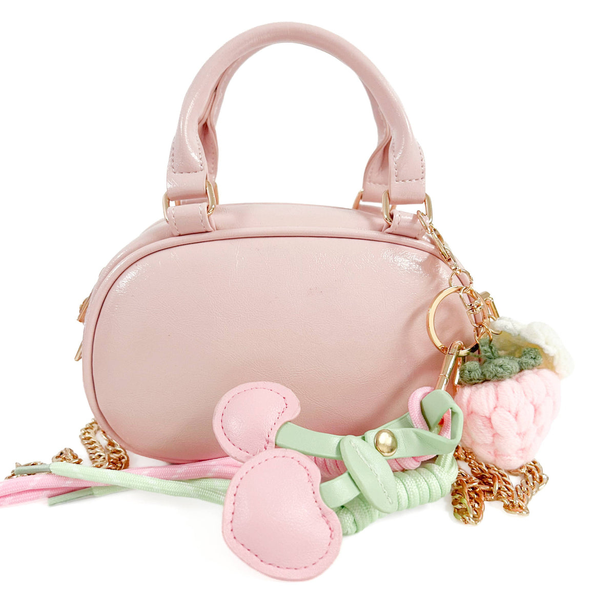 DOE A DEAR - Bowler Purse with Charms