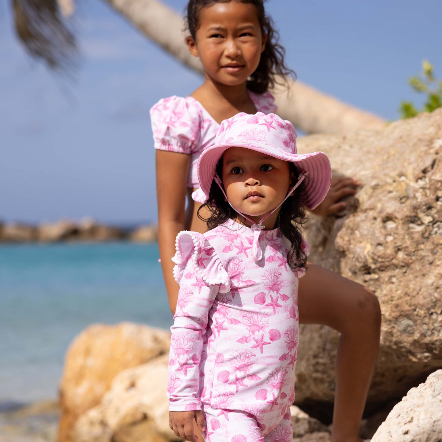 Pink Lagoon LS Sunsuit
