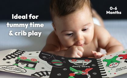 Look, Look, Baby! Playtime High Contrast Black & White Book