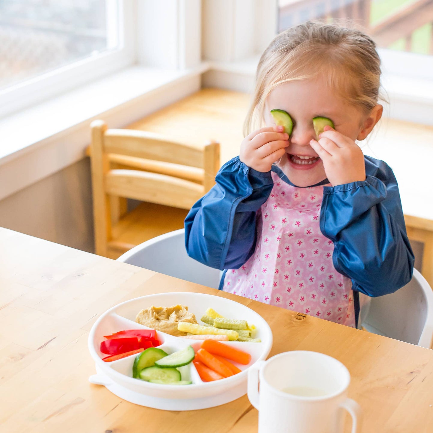 GREEN SPROUTS - Snap & Go Easy Wear Long Sleeve Bib