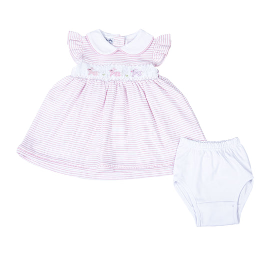 MAGNOLIA BABY - Hoppity Hop Classics Smcked Flutters Dress Set PK