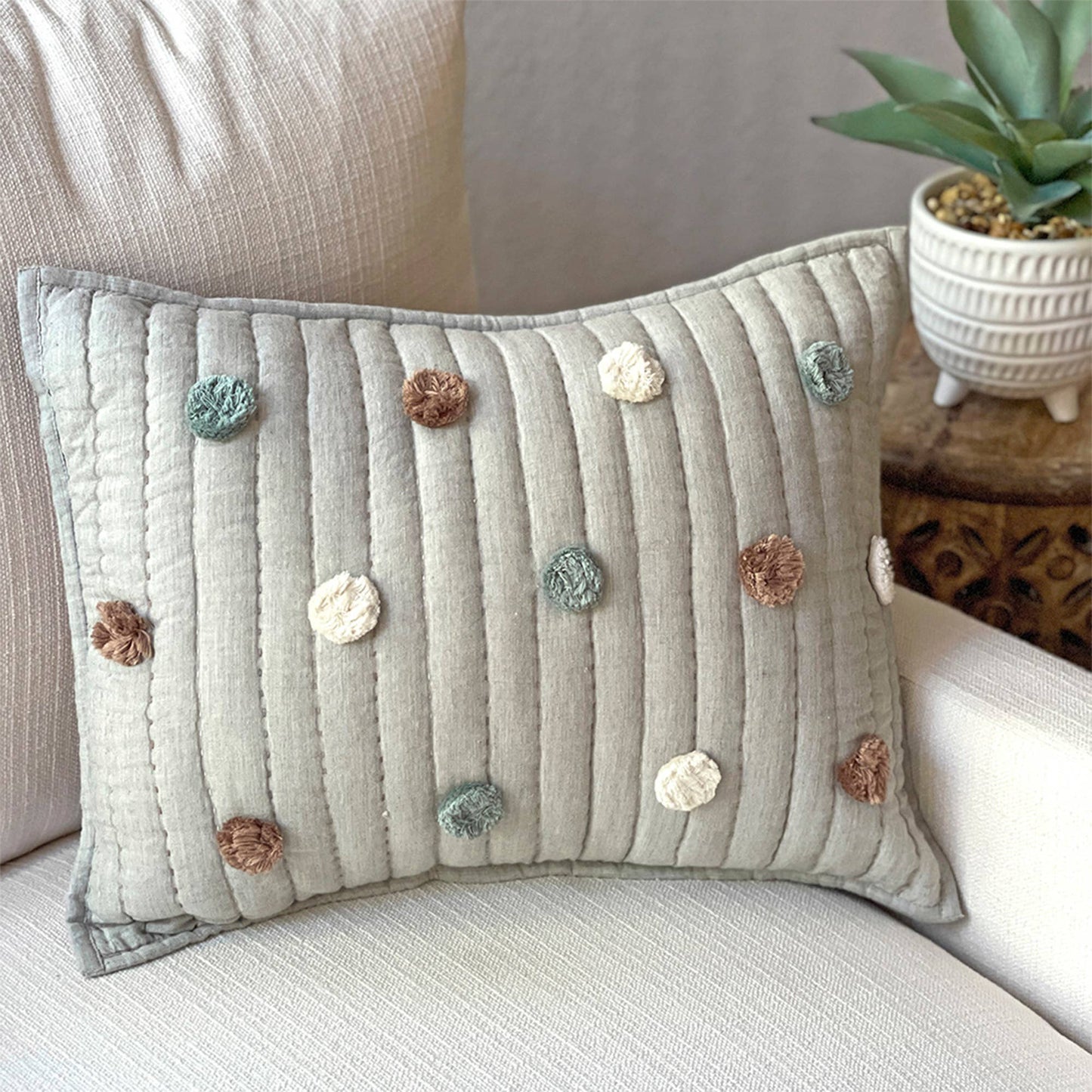 Ezra Decorative Quilted Pillow