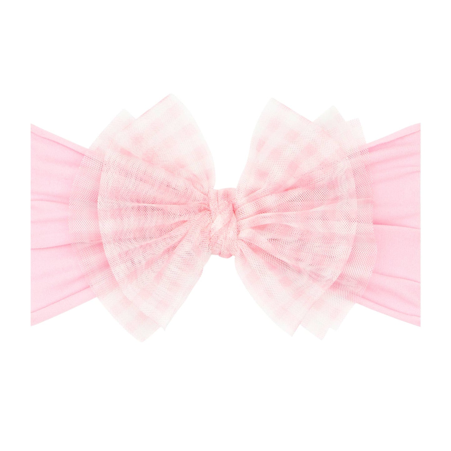 Baby Bling® Tulle FAB® soft nylon headband with tulle bow