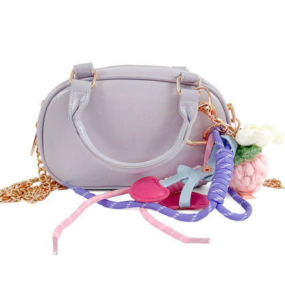 DOE A DEAR - Bowler Purse with Charms