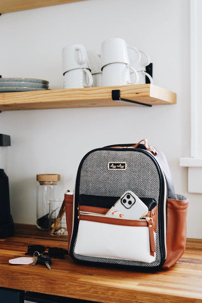 Coffee & Cream Itzy Mini™ Diaper Bag Backpack