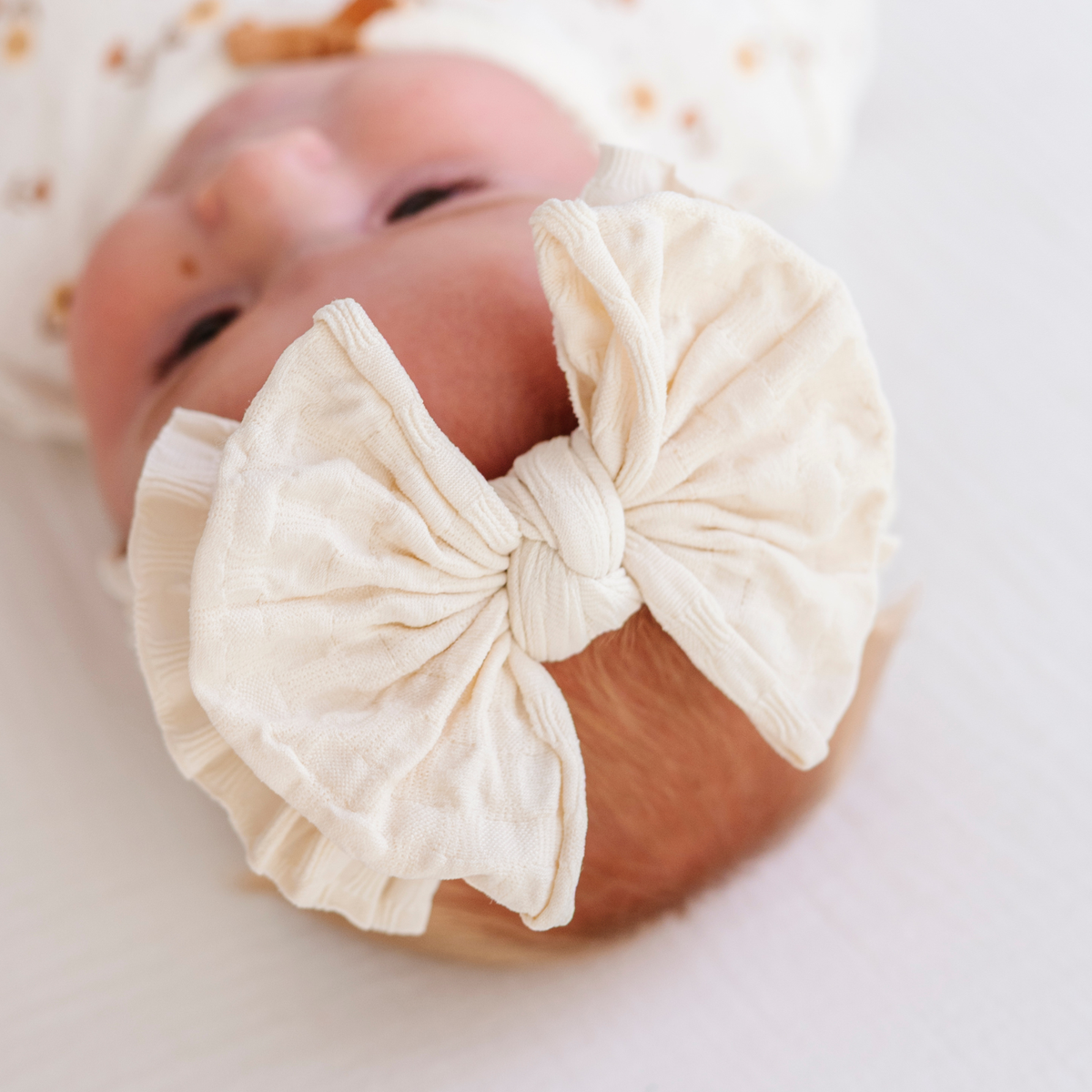 Baby Bling® Waffle FAB® textured soft nylon bow headband