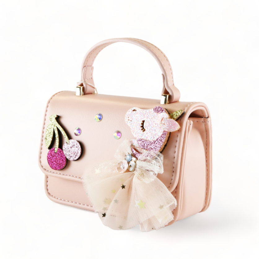 DOE A DEAR - Unicorn & Cherry Applique Purse