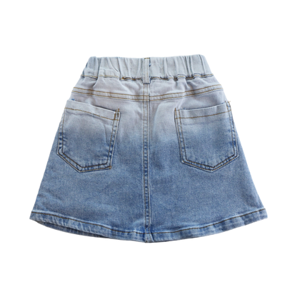 DOE A DEAR - DENIM  Sequin Hearts Denim Skirt