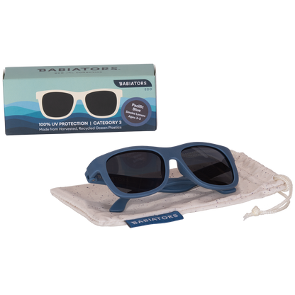 BABIATORS - Kids Eco Collection: Navigator Sunglasses in Pacific Blue