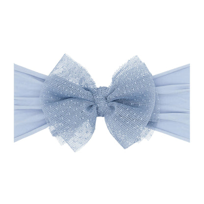 Baby Bling® Tulle FAB® soft nylon headband with tulle bow