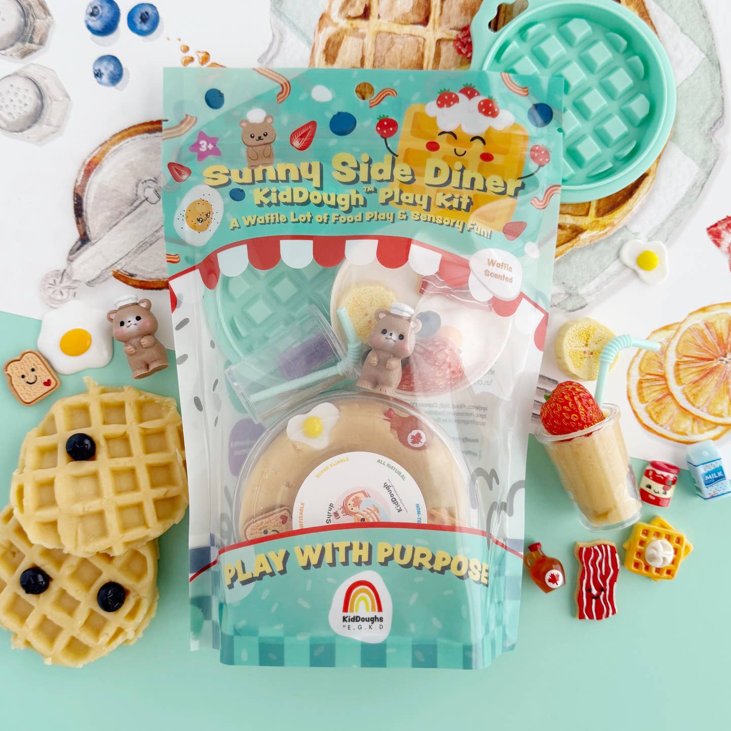 Sunny Side Diner Kiddough Play Kit