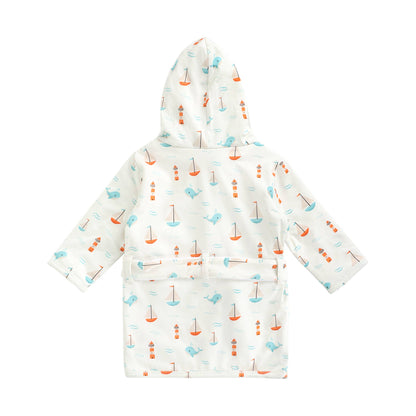 VIVERANO - Sailboat Baby Bathrobe (Organic)