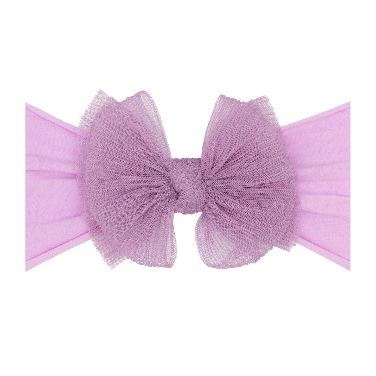 Baby Bling® Tulle FAB® soft nylon headband with tulle bow
