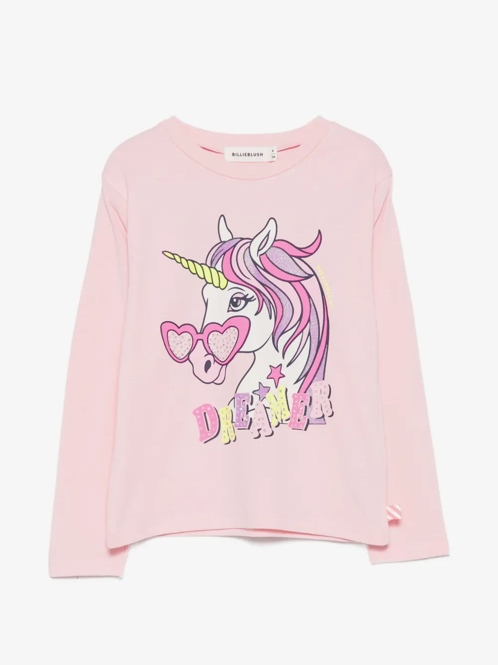 BILLIEBLUSH - Girls Unicorn graphic Long Sleeve T-Shirt