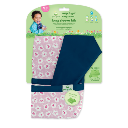 GREEN SPROUTS - Snap & Go Easy Wear Long Sleeve Bib