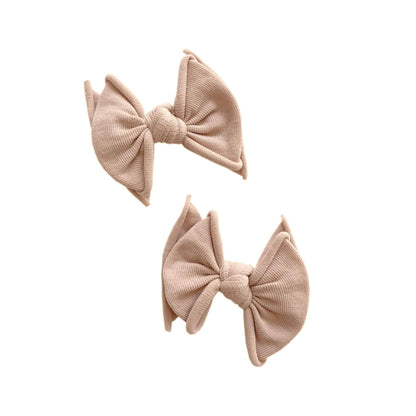 Baby Bling® 2-Pack Baby FAB® Clips soft nylon bow hair clips