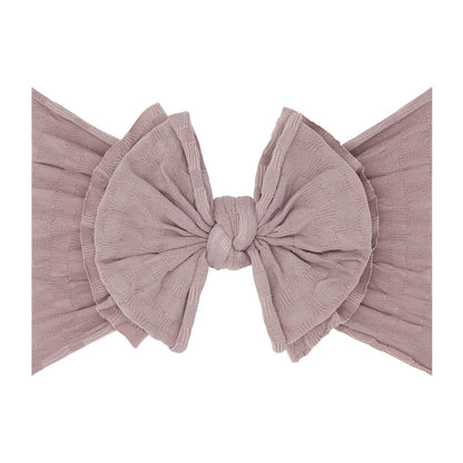 Baby Bling® Waffle FAB® textured soft nylon bow headband