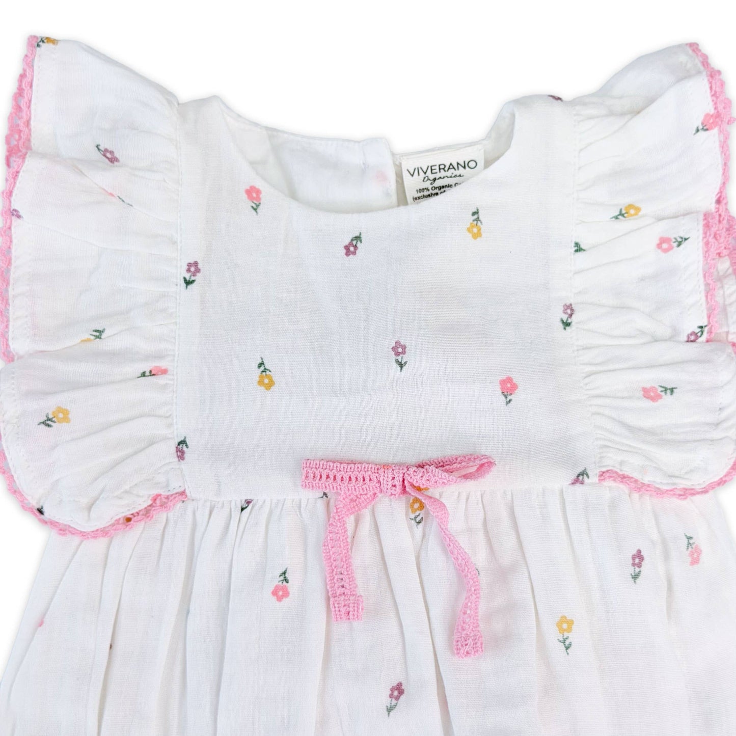 Margot Flower Baby Romper + Headband (Organic)