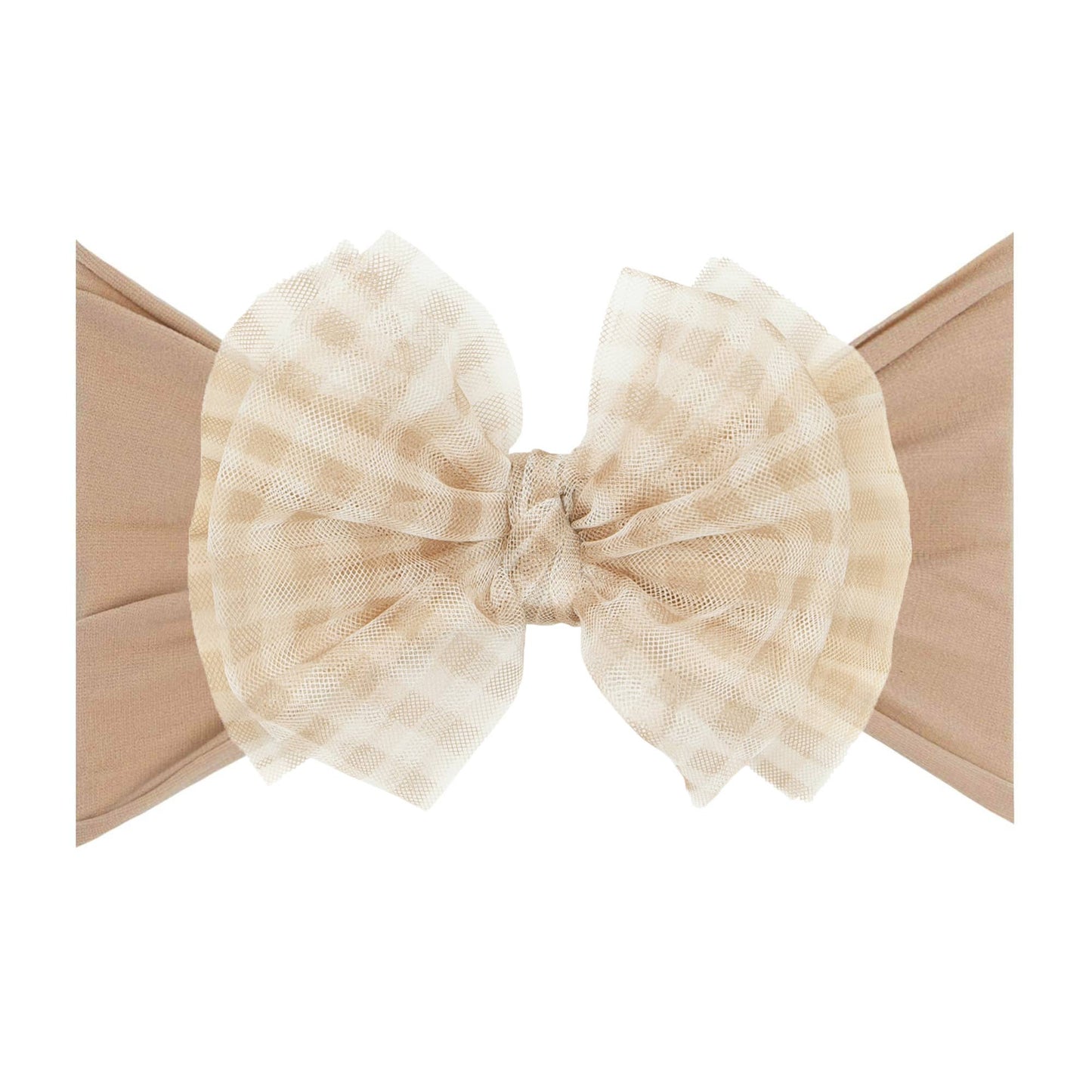 Baby Bling® Tulle FAB® soft nylon headband with tulle bow