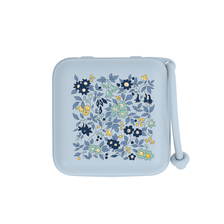 BIBS x LIBERTY Pacifier Box - Chamomile Lawn Baby Blue