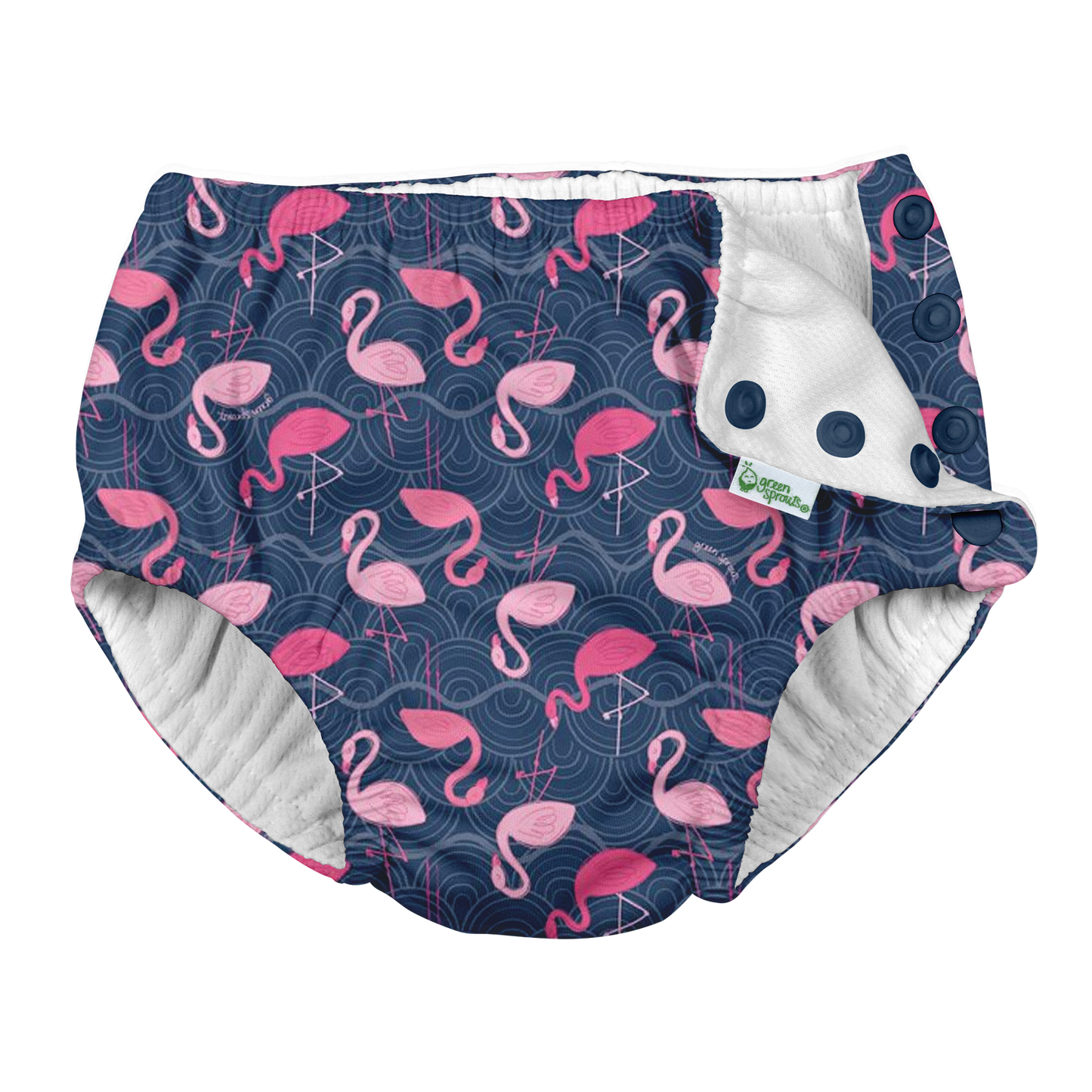 Snap Reusable Absorbent Swimsuit Diaper - Fresh Prints