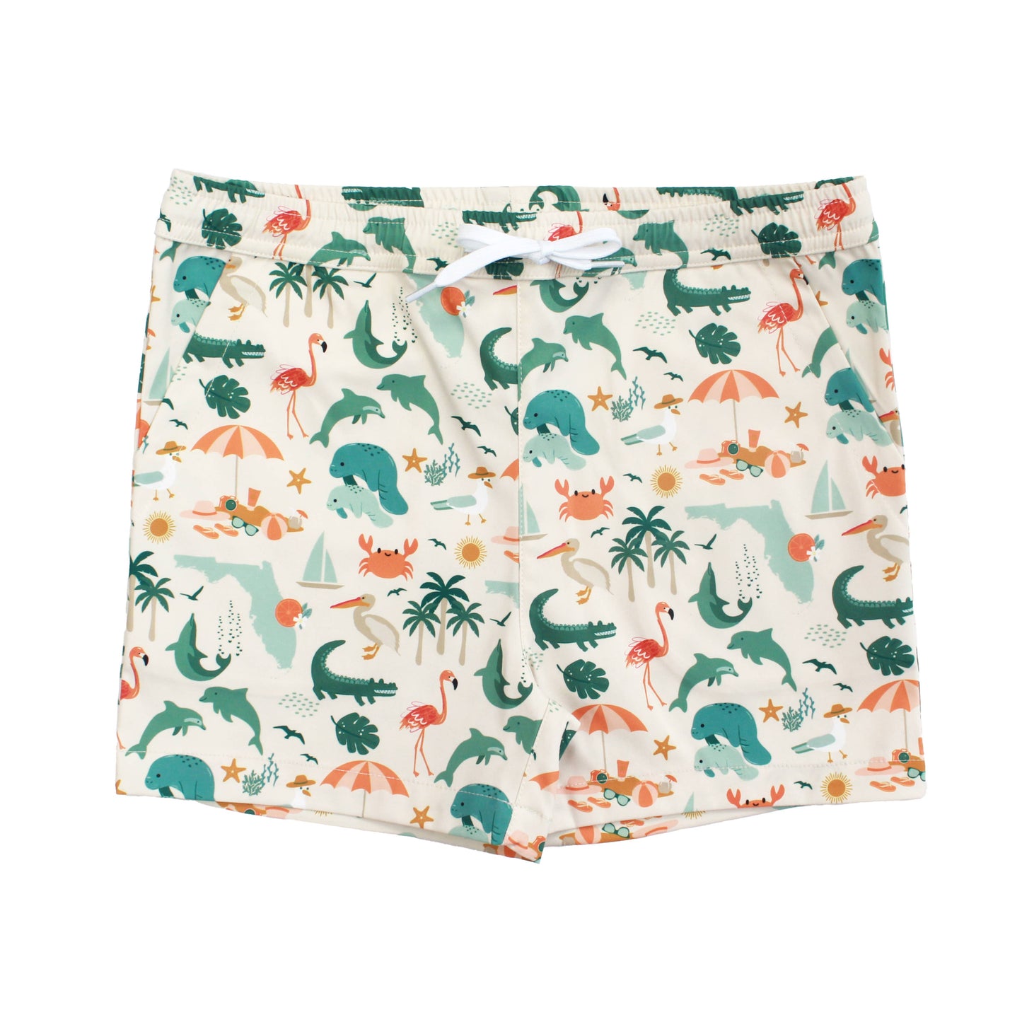 EMERSON & FRIENDS - Explore Florida Boys Swim Trunks