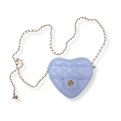DOE A DEAR -  Quilted Leather Heart Purse