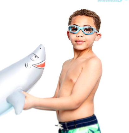 Jaws Kids' Shark-Themed Swim Goggle | Summer Pool Essentials