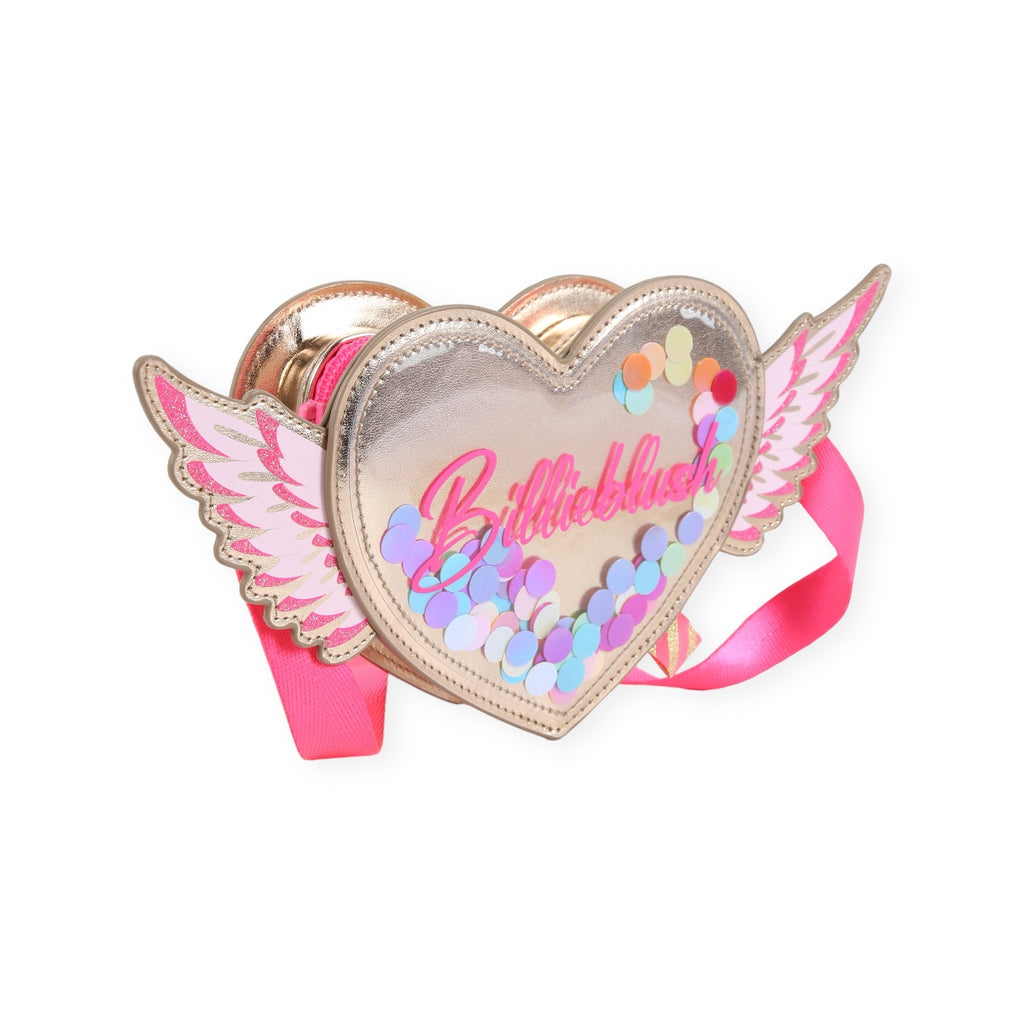 BILLIEBLUSH - Heart Shaped Handbag With Wings And Logo