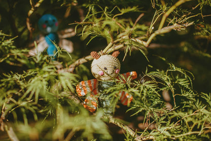 Handcrafted Dragonfly Baby Rattles - Organic Cotton Crochet