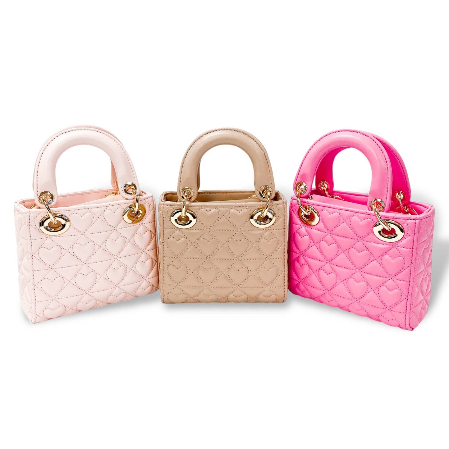 DOE A DEAR - Heart-Quilted Bag