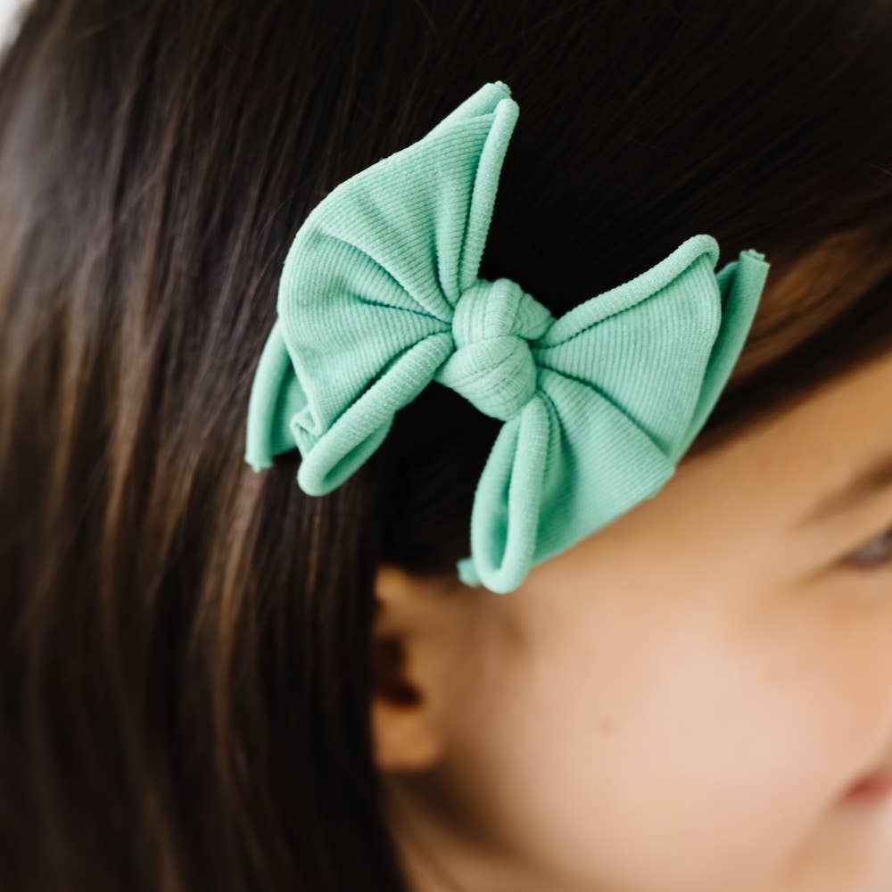 Baby Bling® 2-Pack Baby FAB® Clips soft nylon bow hair clips
